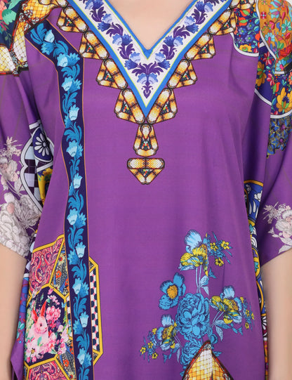 Women Long Kaftans Summer Holiday Caftan Dress 5 Colors S-3XL