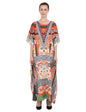 Women Long Kaftans Summer Holiday Caftan Dress Black S-3XL