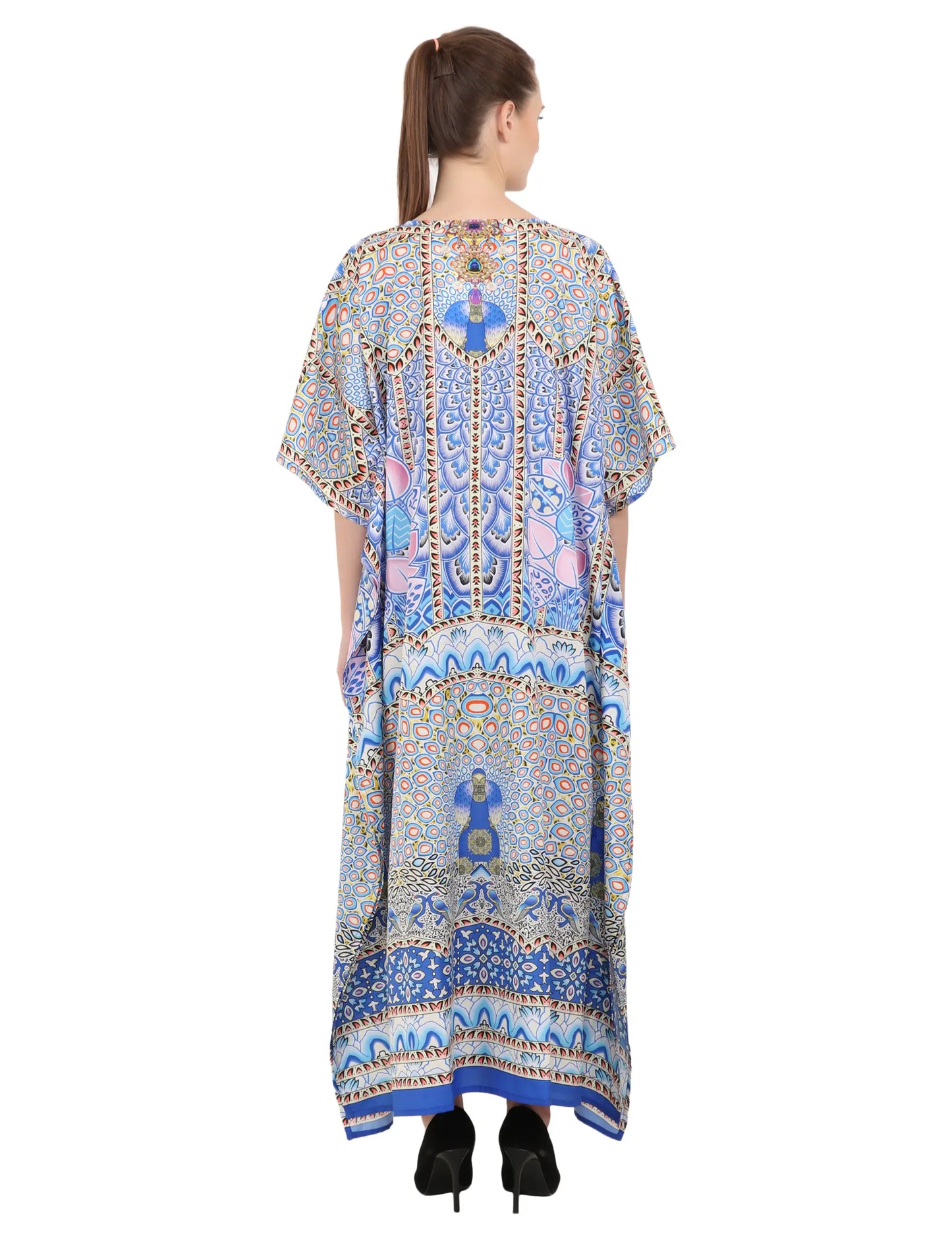 Women Long Kaftans Summer Holiday Caftan Dress 3 Colors S-3XL