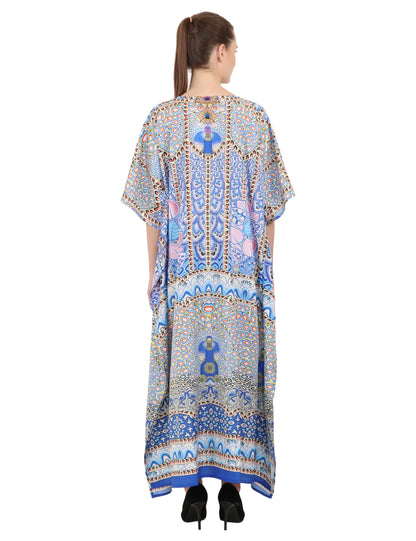 Women Long Kaftans Summer Holiday Caftan Dress 3 Colors S-3XL