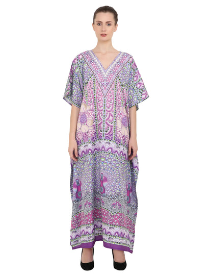 Women Long Kaftans Summer Holiday Caftan Dress 3 Colors S-3XL