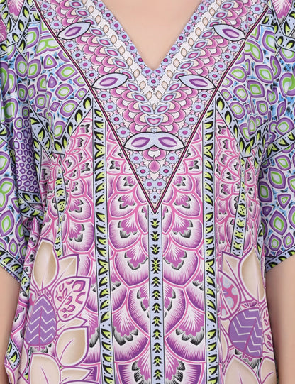 Women Long Kaftans Summer Holiday Caftan Dress 3 Colors S-3XL
