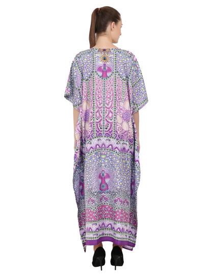 Women Long Kaftans Summer Holiday Caftan Dress 3 Colors S-3XL
