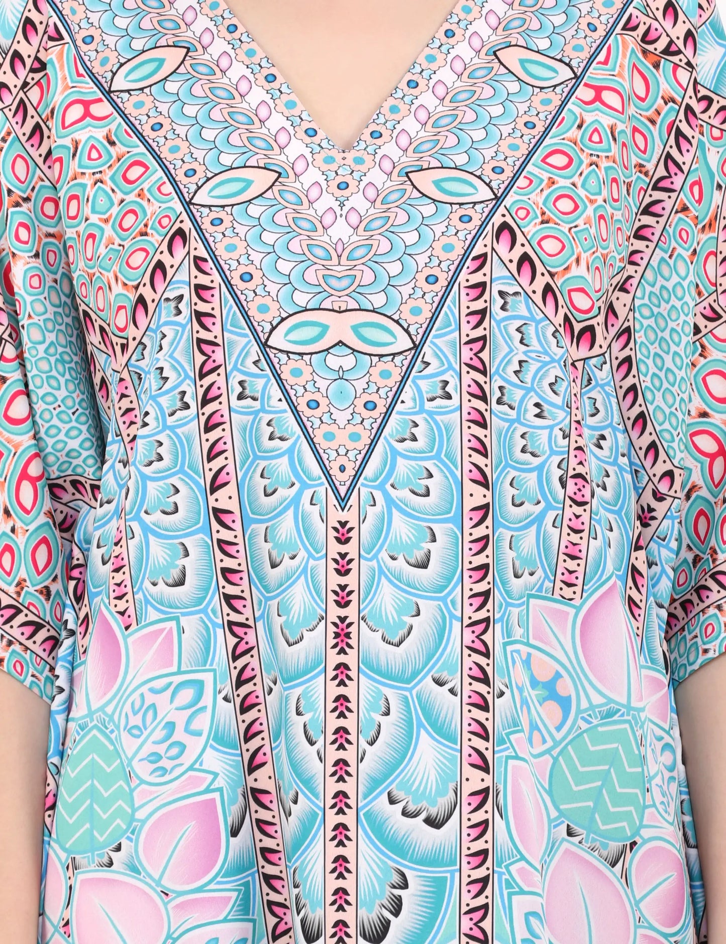 Women Long Kaftans Summer Holiday Caftan Dress 3 Colors S-3XL