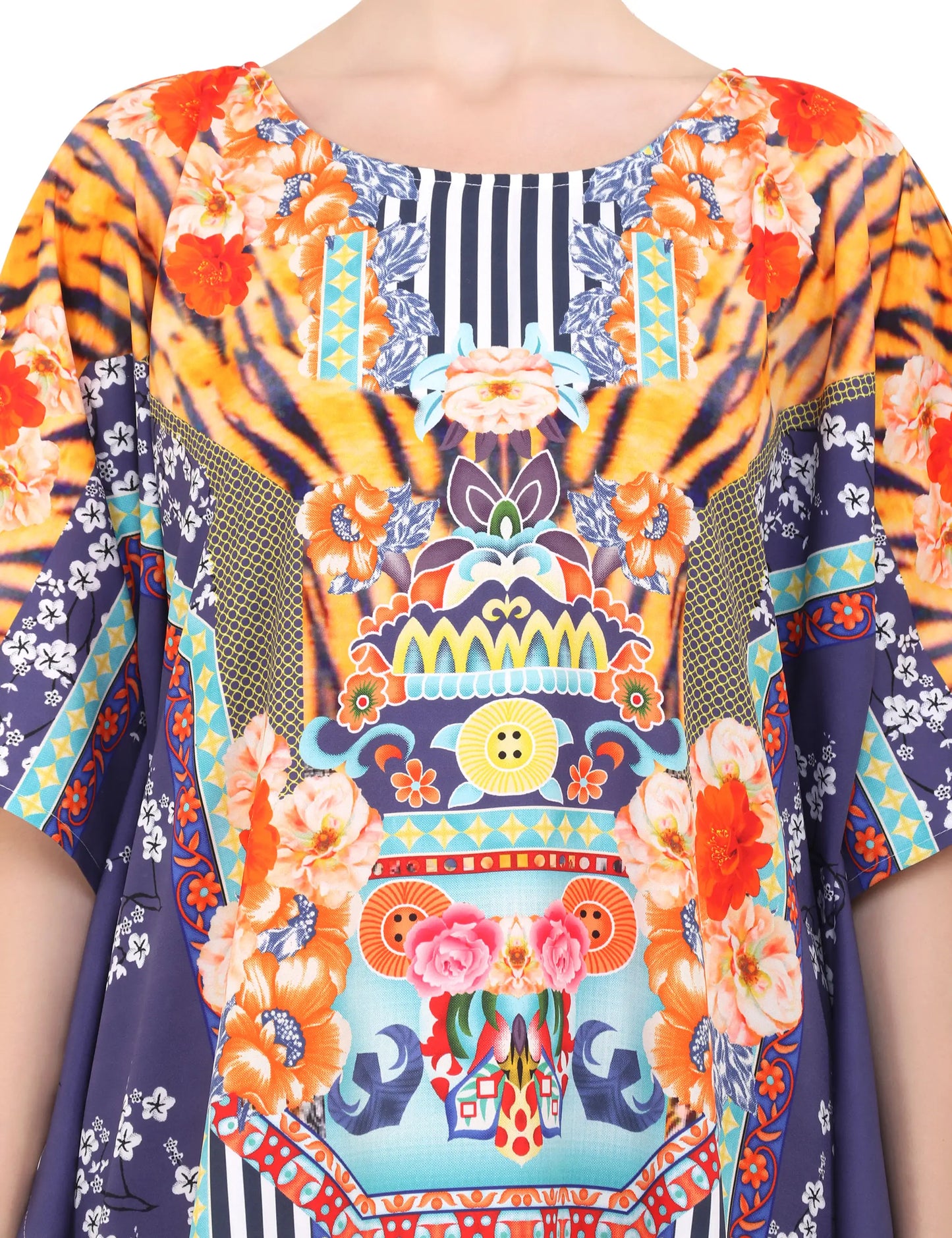Women Long Kaftans Summer Holiday Caftan Dress Multicolor S-3XL