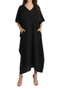 Women Long Kaftans Summer Holiday Caftan Dress 5 Colors S-3XL