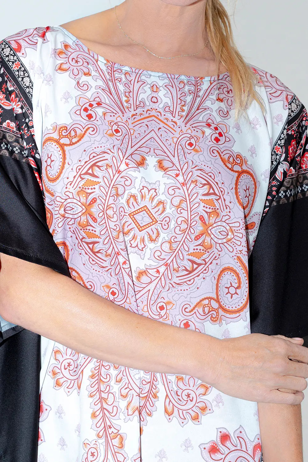 Women Long Kaftans Summer Holiday Caftan Dress Black Jewel S-3XL