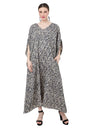 Women Midi Kaftans Summer Holiday Caftan Dress Dusky White S-3XL