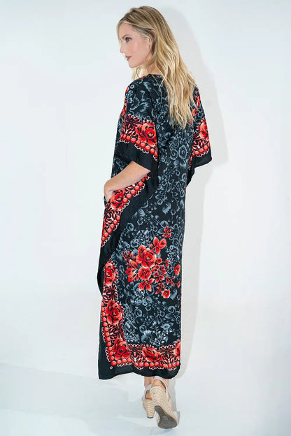 Women Long Kaftan Summer Holiday Caftan Dress in 6 Colors - S to 3XL