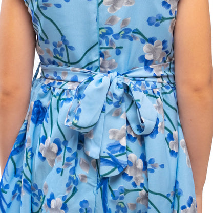 Girls Kids Vintage Audrey Hepburn Style sizes Bird Print - Available in 3 Colors