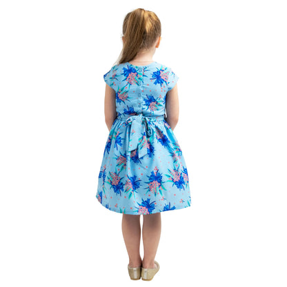 Girls Kids Vintage Style Peter Pan Collar Dresses Butterfly Print - Available in 3 Colors