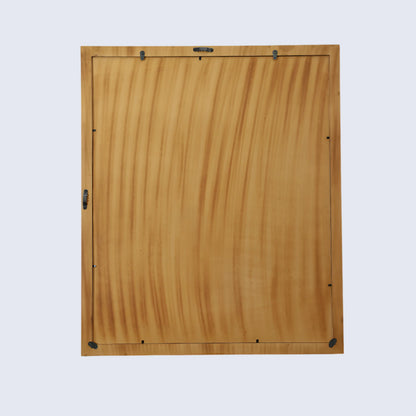 24x20 inch Wall Mount Mirror Frame Herringbone Wood Mirror