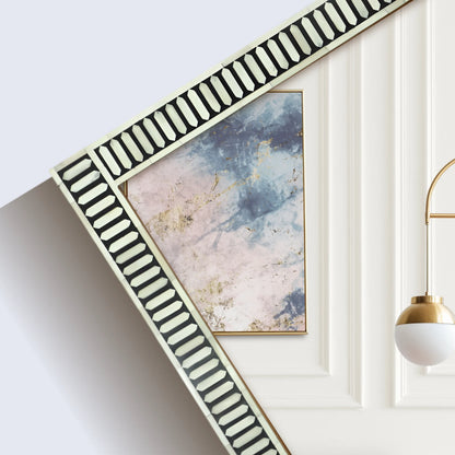 Handmade Bone & Resin Inlay Wall Hanging Mirror Frame – 40x30