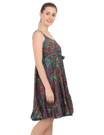 Women's Bohemian Inspired Casual Top Short Dresses in Two Sizes (P83)