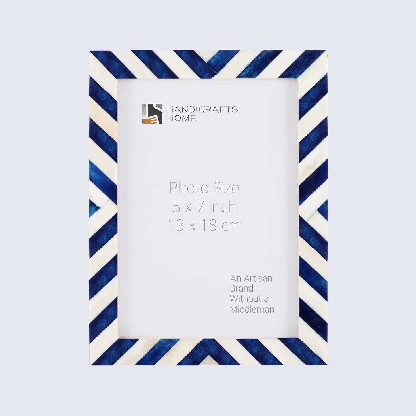 Picture Frames Chevron Pattern Bone Inlay Collection in 29 Sizes, Blue – Wholesale picture frames