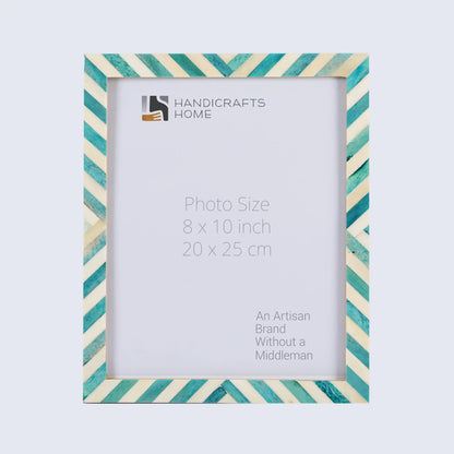 Picture Frames Chevron Pattern Bone Inlay Collection in 29 Sizes, Green – Wholesale picture frames