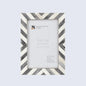 Picture Frames Chevron Pattern Bone Inlay Collection in 3 Sizes, Grey – Wholesale picture frames