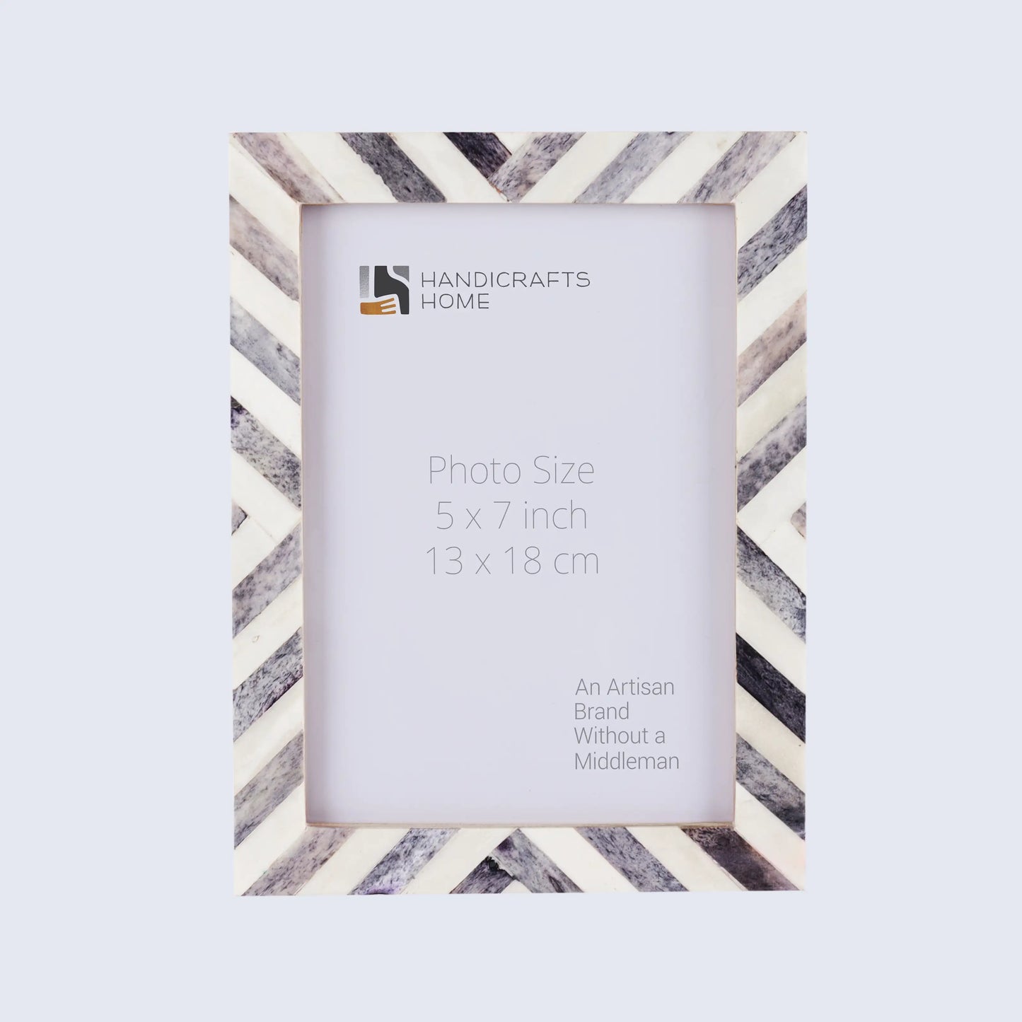 Picture Frames Chevron Pattern Bone Inlay Collection in 3 Sizes, Grey – Wholesale picture frames