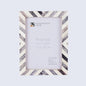 Picture Frames Chevron Pattern Bone Inlay Collection in 3 Sizes, Grey – Wholesale picture frames