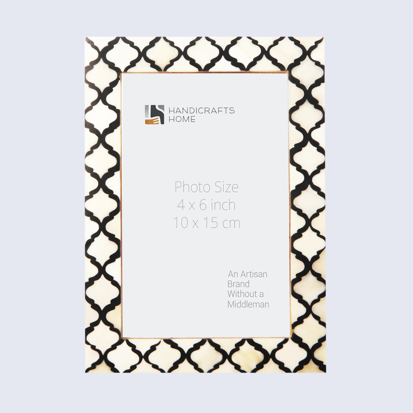 Picture Frames Moroccan Pattern Bone & Resin Inlay Collection in 27 Sizes, Black – Wholesale picture frames