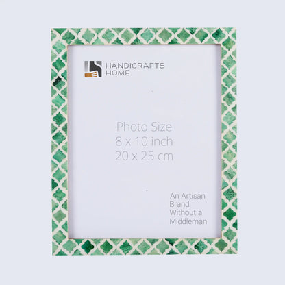 Picture Frames Moroccan Pattern Bone & Resin Inlay Collection in 27 Sizes, Green – Wholesale picture frames