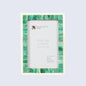 Classic Bone Inlay Picture Frame Green & White, 4x6,5x7,8x10