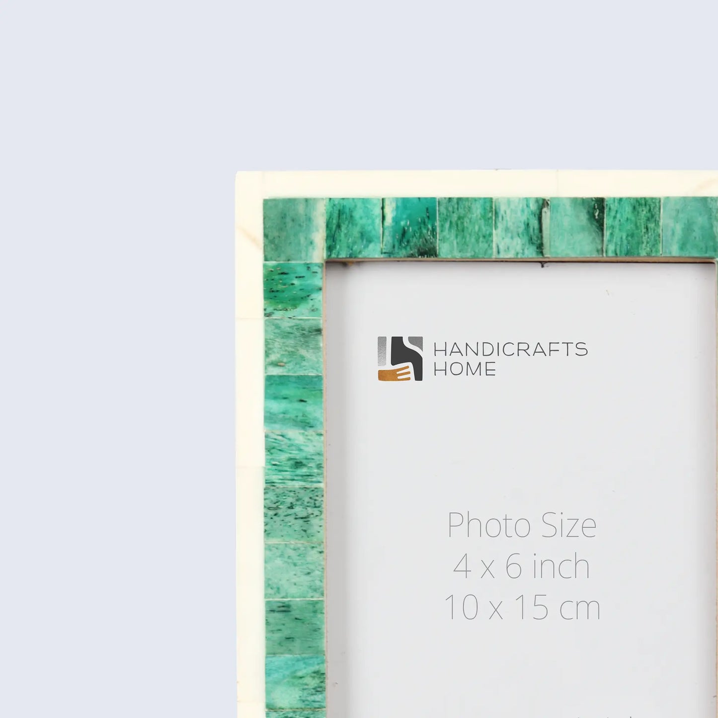 Classic Bone Inlay Picture Frame Green & White, 4x6,5x7,8x10