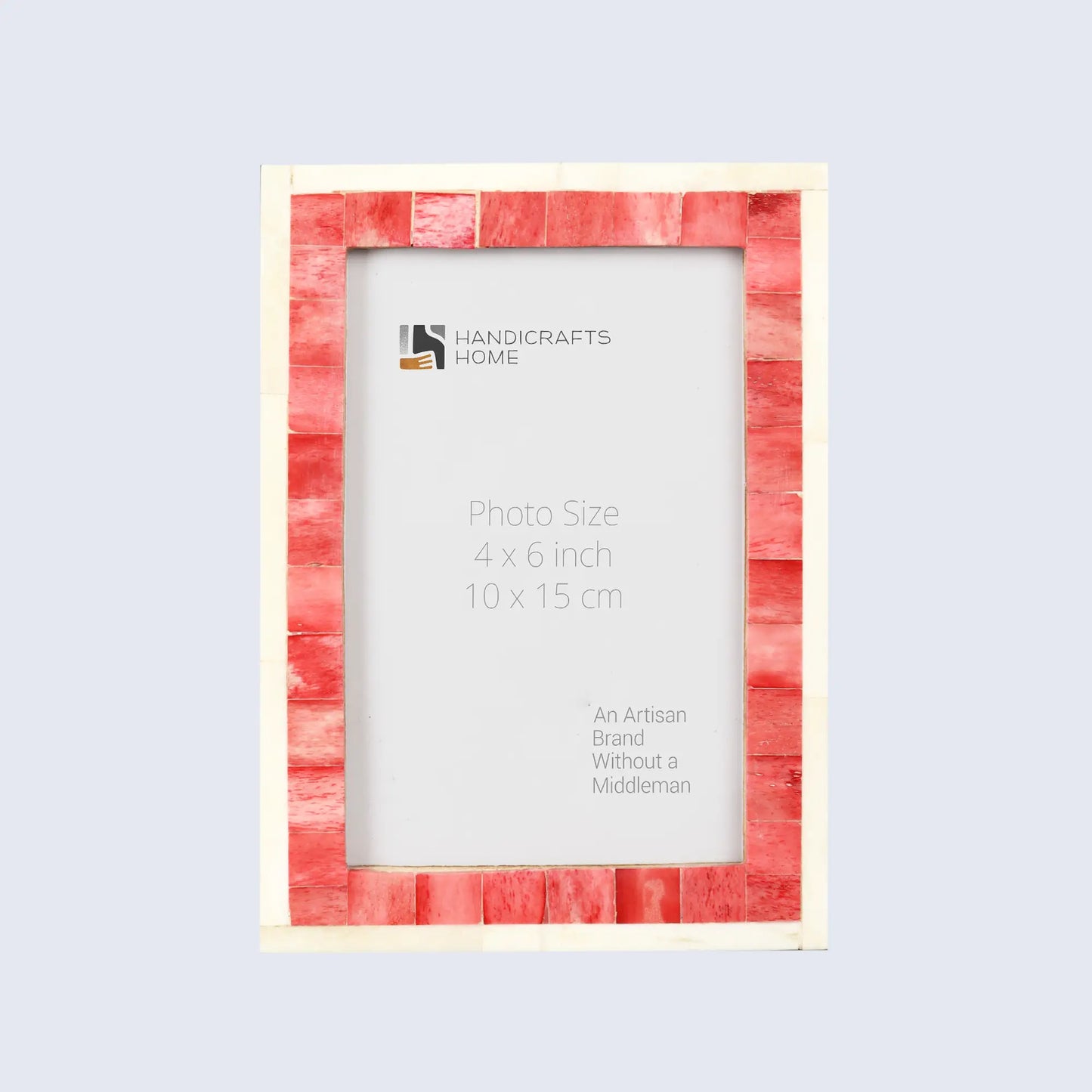 Classic Bone Inlay Picture Frame Red & White, 4x6,5x7,8x10