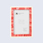 Classic Bone Inlay Picture Frame Red & White, 4x6,5x7,8x10