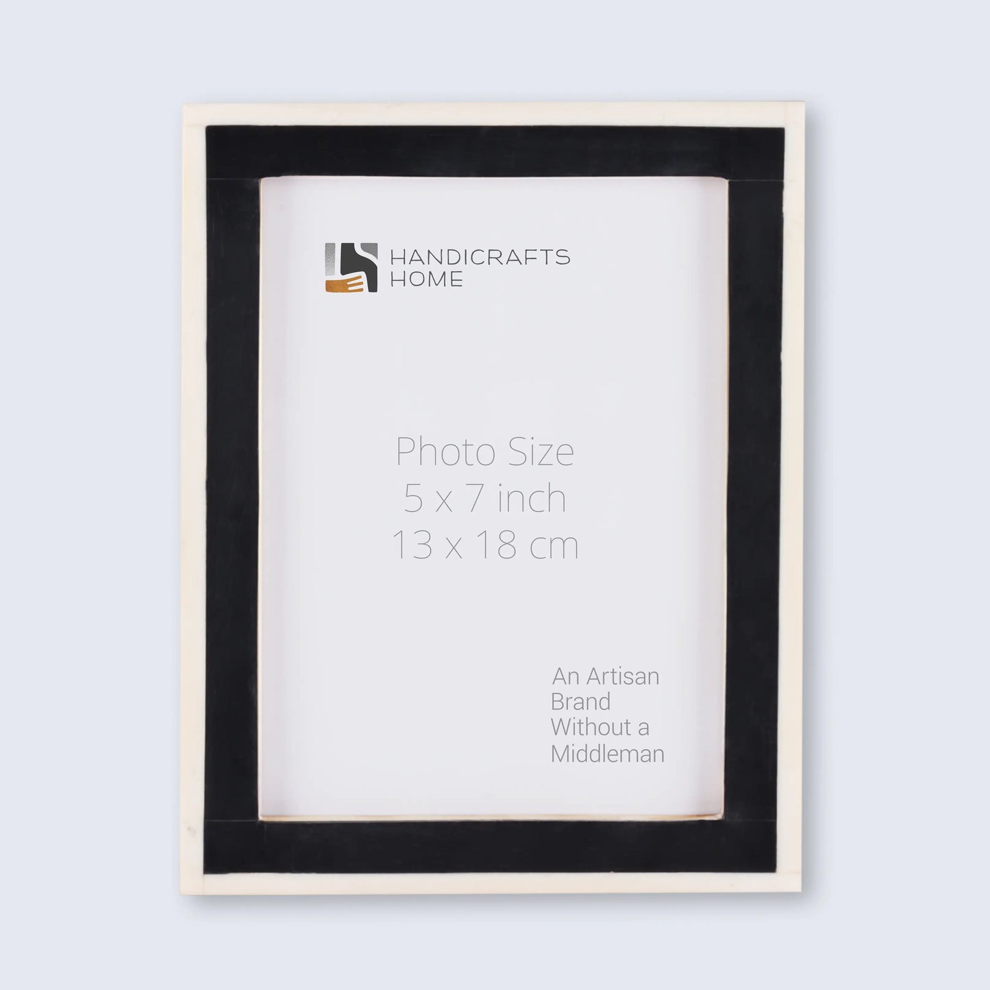 Classic Bone Inlay Picture Frame Black & White, 4x6,5x7,8x10