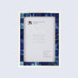 Classic Bone Inlay Picture Frame Blue & White, 4x6,5x7,8x10