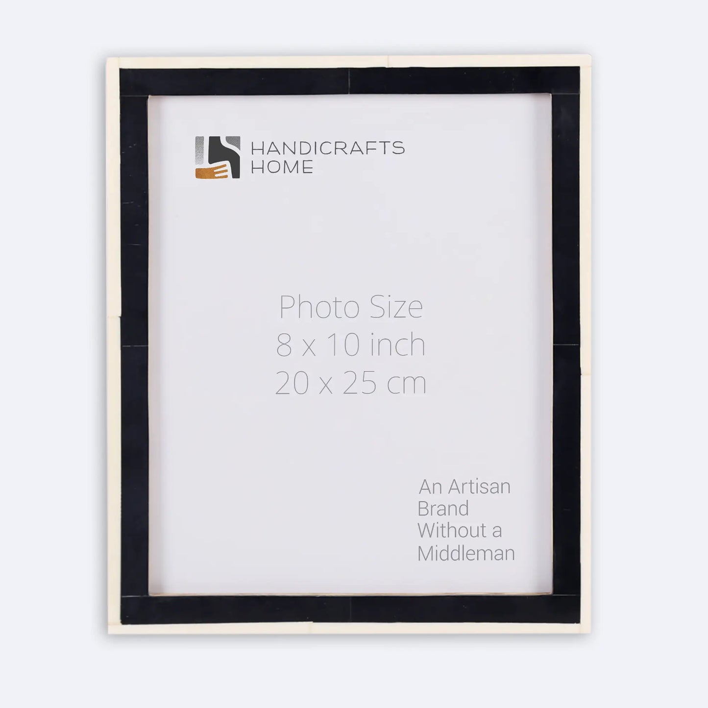 Classic Bone Inlay Picture Frame Black & White, 4x6,5x7,8x10