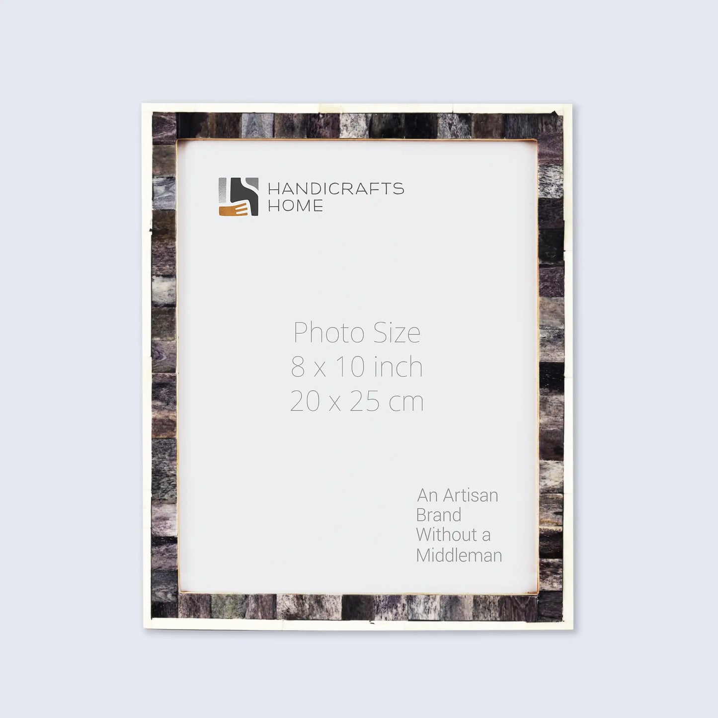 Classic Bone Inlay Picture Frame Gray & White, 4x6,5x7,8x10