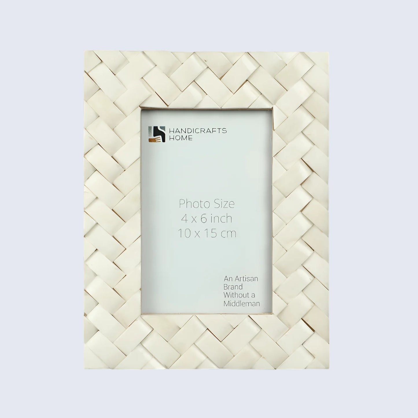 White Bone Inlay Braided Pattern Frame 4x6 & 5x7 – Wholesale picture frames