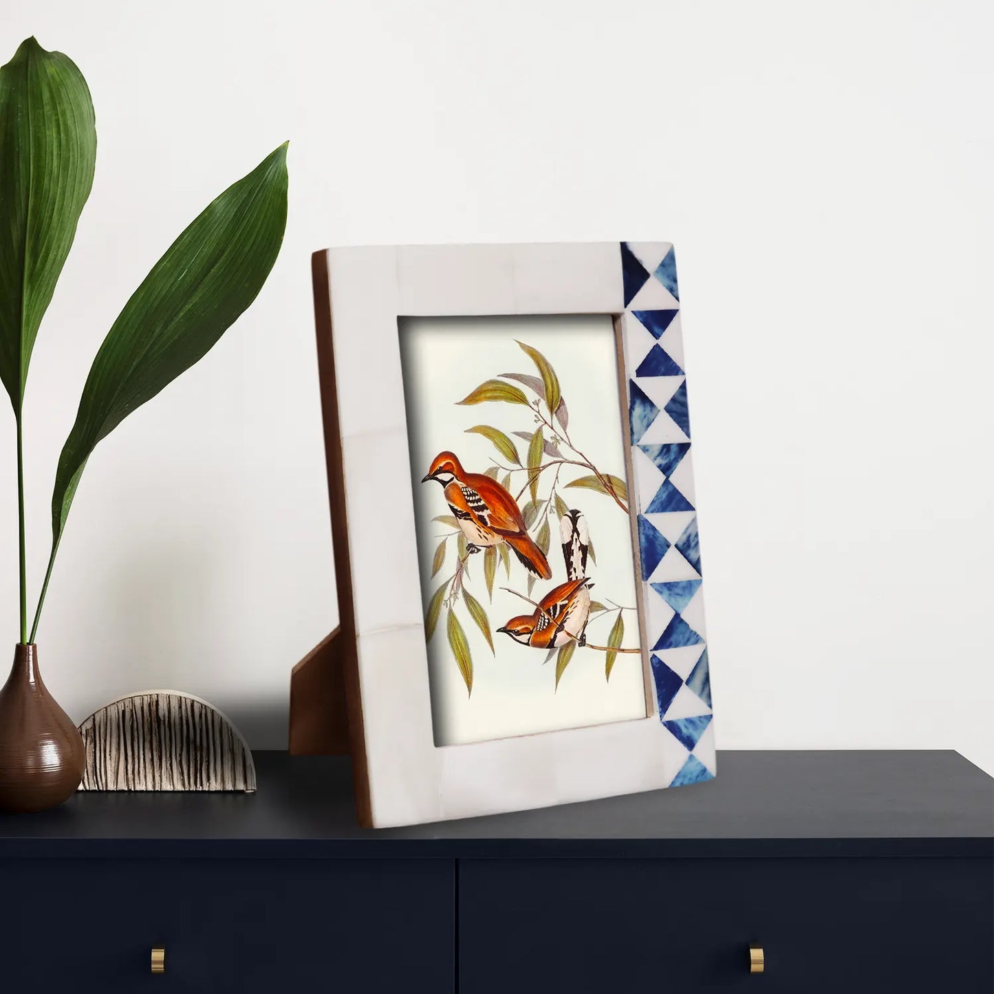 White & Blue Bone Inlay Picture Frame - 4x6 & 5x7 – Wholesale picture frames