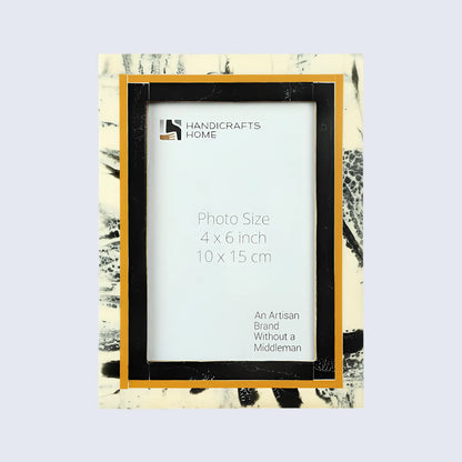 Black Abstract Ink Resin Inlay Picture Frame in 4x6 & 5x7 – Wholesale picture frames