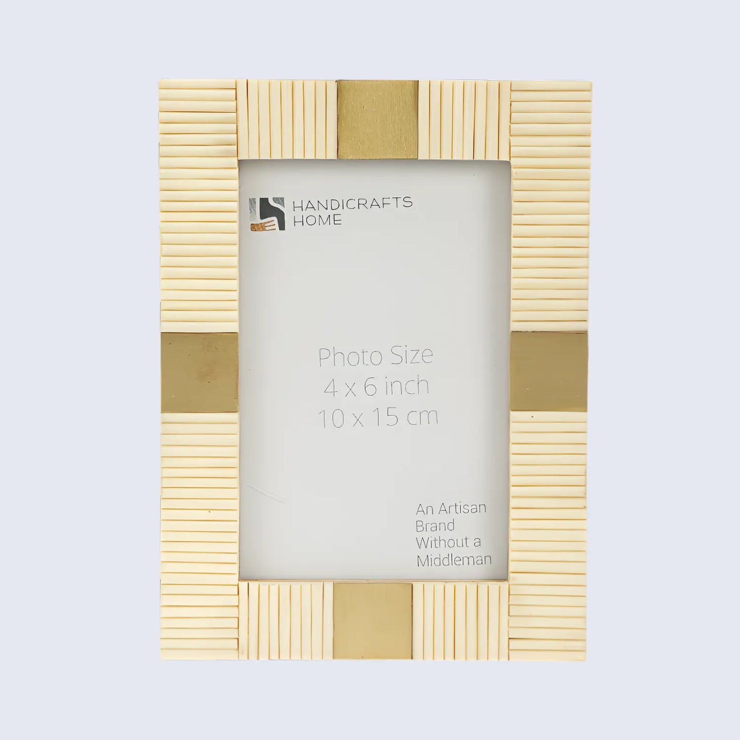 Resin Inlay White & Gold Picture Frame For Desk & Wall-3 Sizes – Wholesale picture frames