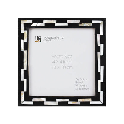 Mother of Pearl & Resin Inlay Picture Frames Pearlescent Tiptoe in 4x4, Make to Order – Wholesale picture frames