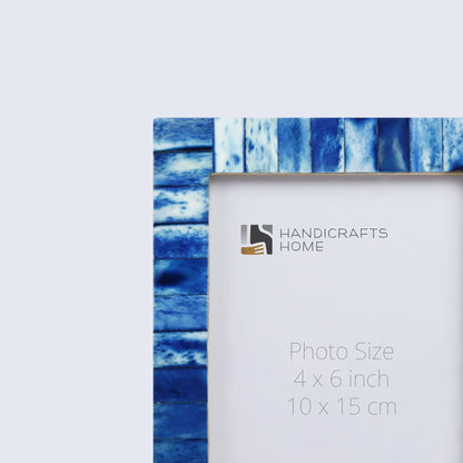 Picture Frames Classic Pattern Bone Inlay Collection in 27 Sizes, Blue – Wholesale picture frames