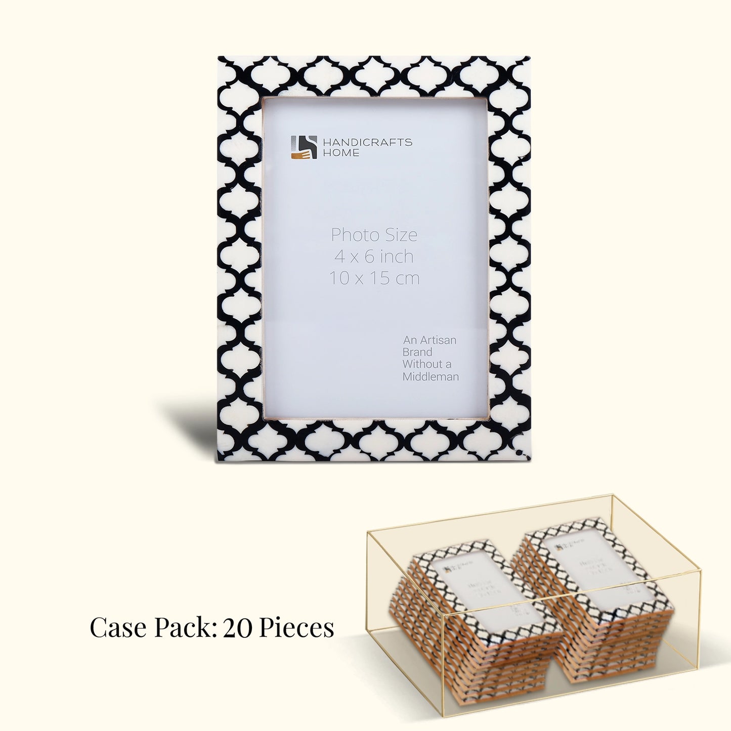 Decorative Picture Frames Casablanca Negra,4x6, Pack of 20