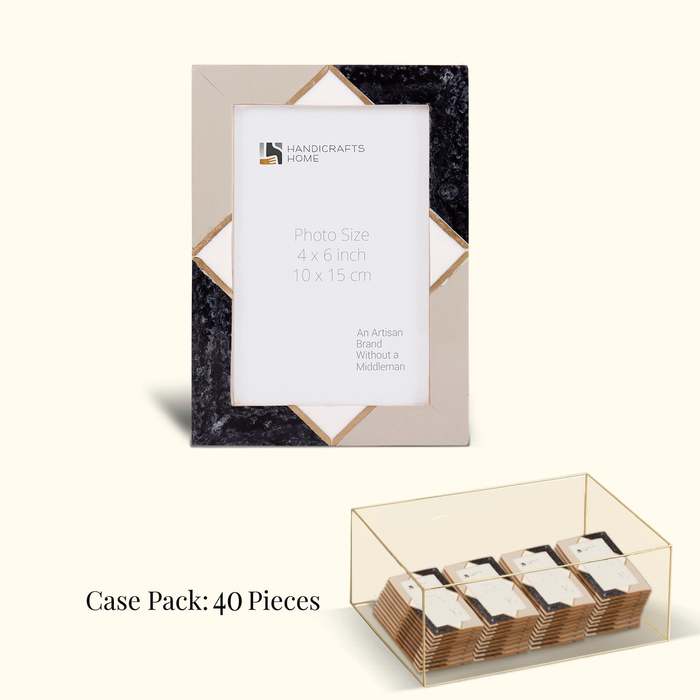 Decorative Picture Frames Menton Grey, Pack of 40