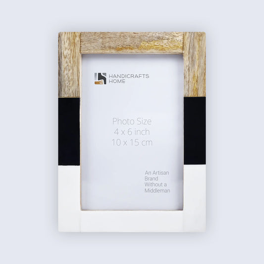Picture Frames Mondrian Maple Pattern Resin Inlay Collection in 3 Sizes – Wholesale picture frames