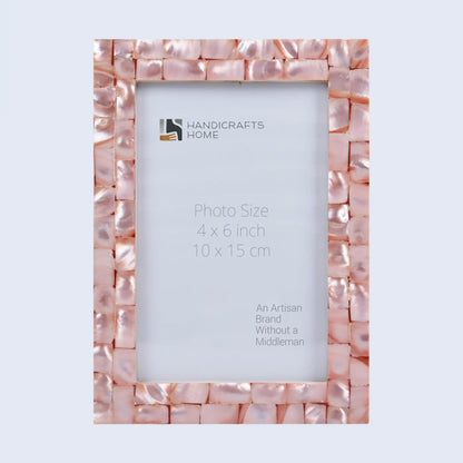 Picture Frames Mother of Pearl Collection in 3 Sizes, Pink – Wholesale picture frames