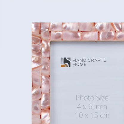 Picture Frames Mother of Pearl Collection in 3 Sizes, Pink – Wholesale picture frames
