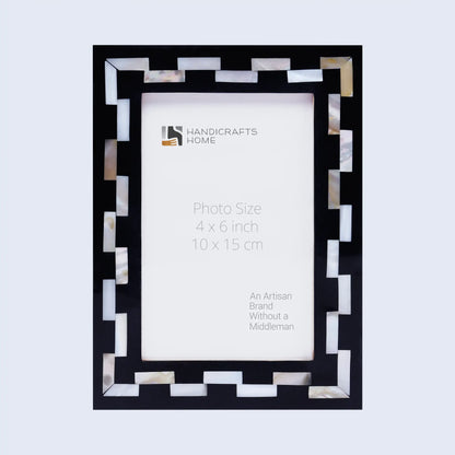 Picture Frames Pearlescent Tiptoe Pattern Mother of Pearl & Resin Collection in 3 Sizes – Wholesale picture frames