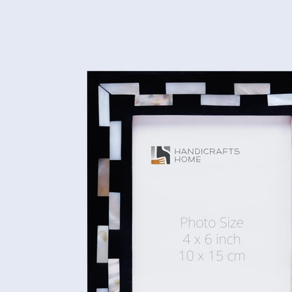 Picture Frames Pearlescent Tiptoe Pattern Mother of Pearl & Resin Collection in 3 Sizes – Wholesale picture frames