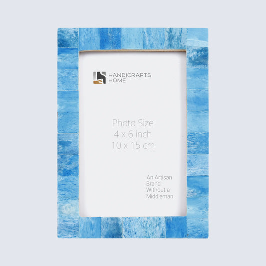 Picture Frames Classic Pattern Bone Inlay Collection in 3 Sizes, Turquoise – Wholesale picture frames
