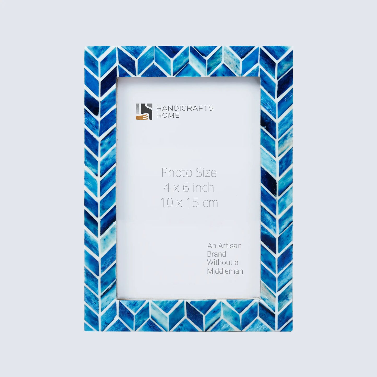 Picture Frames Artic Ice Pattern Bone & Resin Inlay Collection in 3 Sizes – Wholesale picture frames