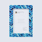 Picture Frames Artic Ice Pattern Bone & Resin Inlay Collection in 3 Sizes – Wholesale picture frames