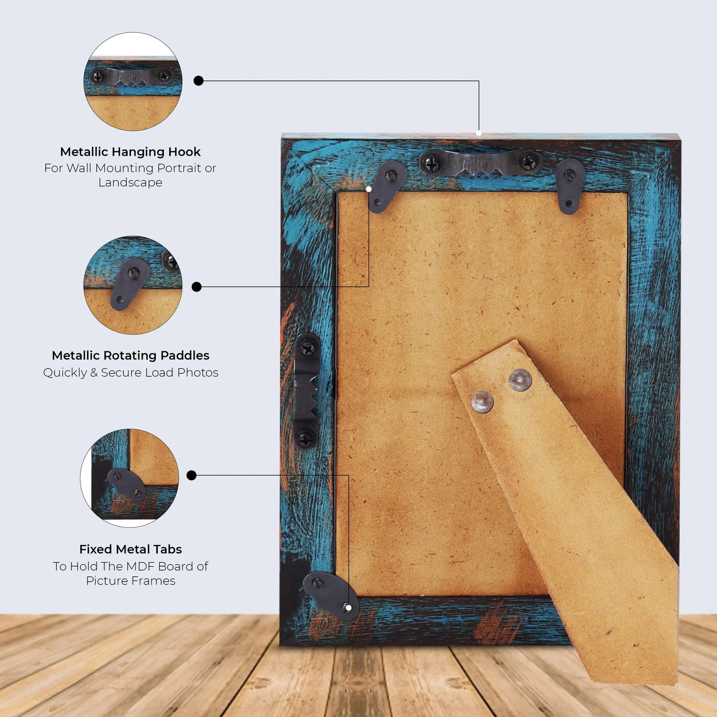 Picture Frames Driftwood Bali Pattern Wooden Collection in 3 Sizes – Wholesale picture frames